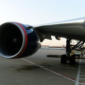 Airplane Engine View