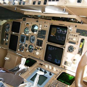 Airplane Cockpit Internal View